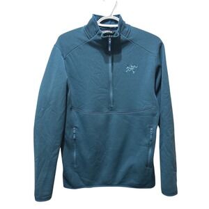 Arc'teryx Kyanite AR Half Zip Pullover Mens Small Blue Fleece‎ Jacket Top